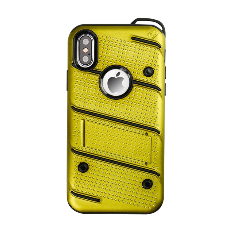 For iPhone X / XS Charm Knight Detachable PC + TPU Combination Protective Case with Holder