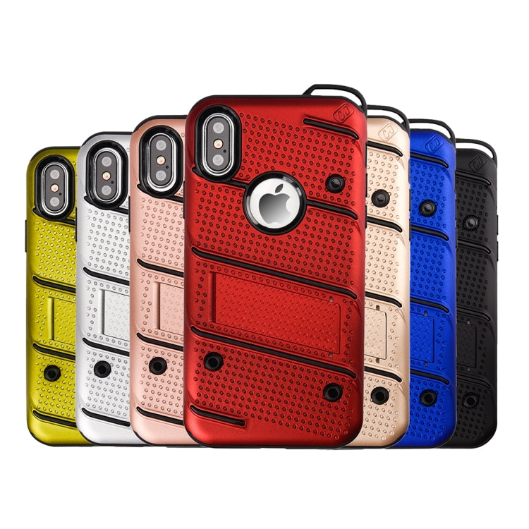 For iPhone X / XS Charm Knight Detachable PC + TPU Combination Protective Case with Holder