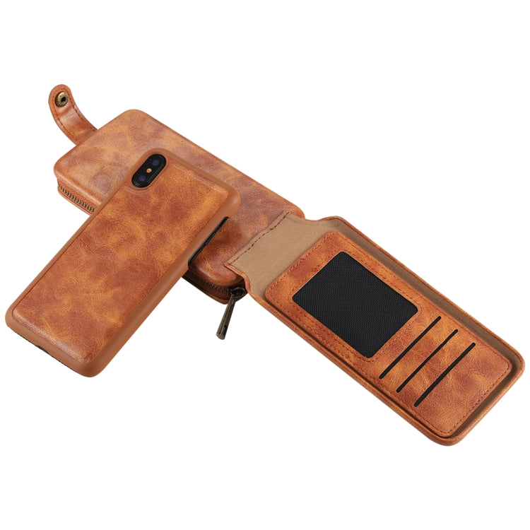 For iPhone X / XS Wallet Style Retro Cowhide Texture Vertical Flip PU Case with Card Slots & Wallet & Photo Frame