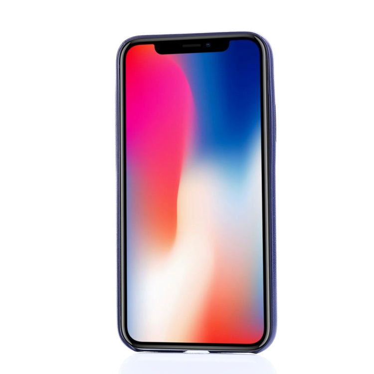For iPhone X / XS Drop-proof PU Protective Case Back Cover