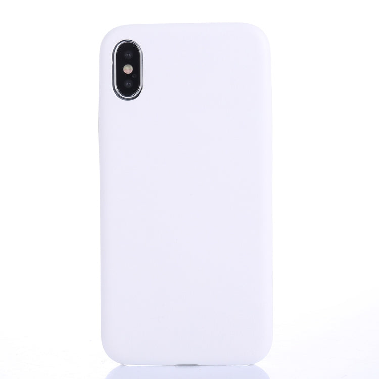 For iPhone X / XS Drop-proof PU Protective Case Back Cover