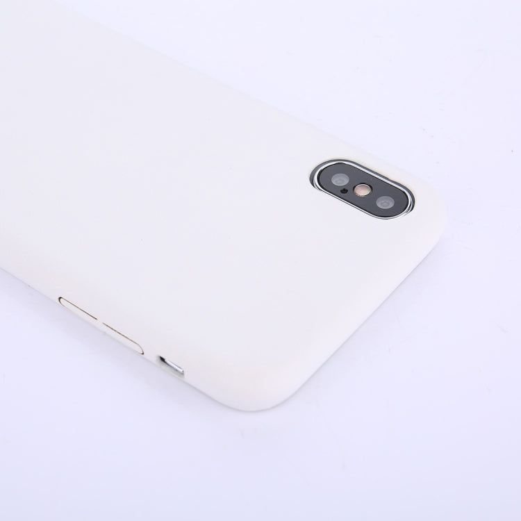 For iPhone X / XS Drop-proof PU Protective Case Back Cover