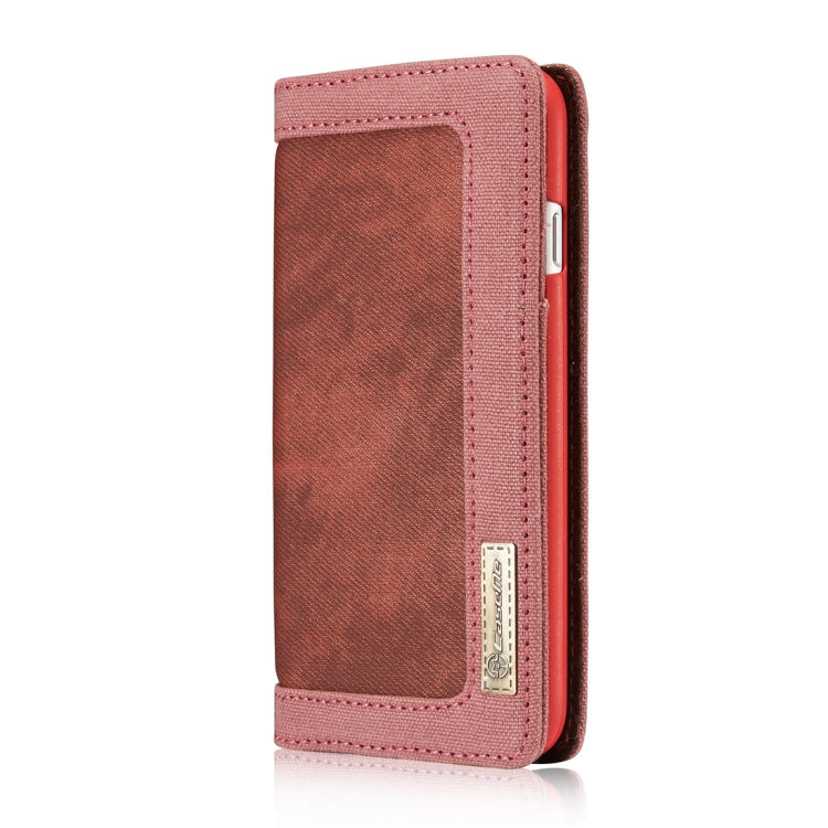 For iPhone X / XS CaseMe Denim + Canvas + PC Material Horizontal Flip Leather Case with Card Slot & Holder & Wallet & Photo Frame