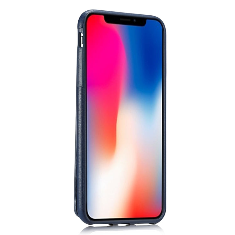 For iPhone X / XS Retro PU Leather Texture Vertical Flip Protective Leather Case with Card Slots & Wallet & Photo Frame