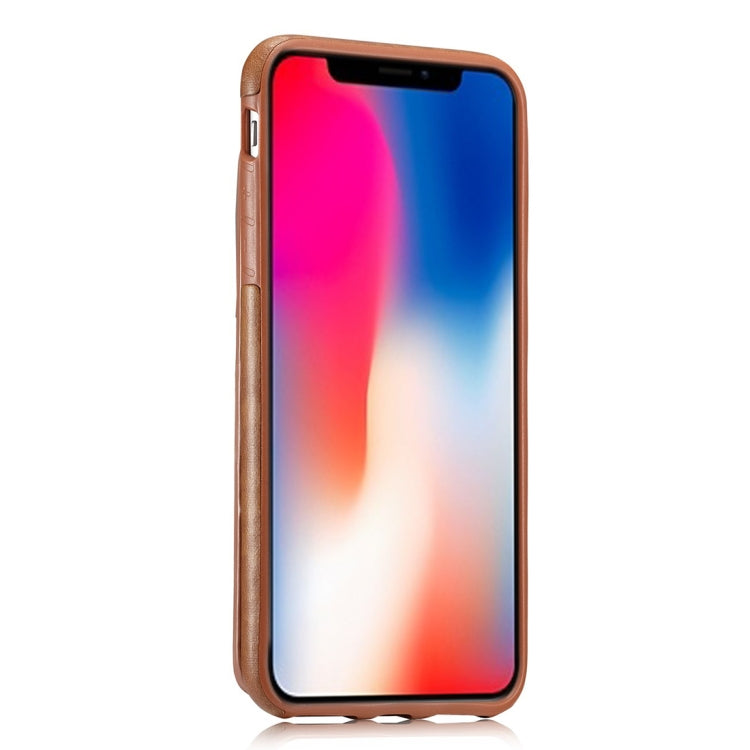 For iPhone X / XS Retro PU Leather Texture Vertical Flip Protective Leather Case with Card Slots & Wallet & Photo Frame