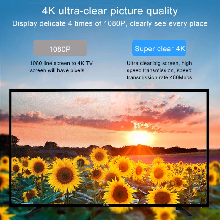 TOTUDESIGN Time Series 2.4A HD 4K 8 Pin to HDMI TV AV Cable Adapter Converter,  For iPhone XR / iPhone XS MAX / iPhone X & XS / iPhone 8 & 8 Plus / iPhone 7 & 7 Plus / iPhone 6 & 6s & 6 Plus & 6s Plus / iPad