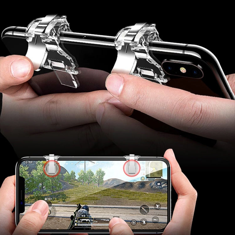 2 PCS TOTUDESIGN Mobile Phone PUBG Game Gaming Trigger Aim Keys L1R1 Controller Shooter, For iPhone, Galaxy, Huawei, Xiaomi, HTC, and other Smartphones