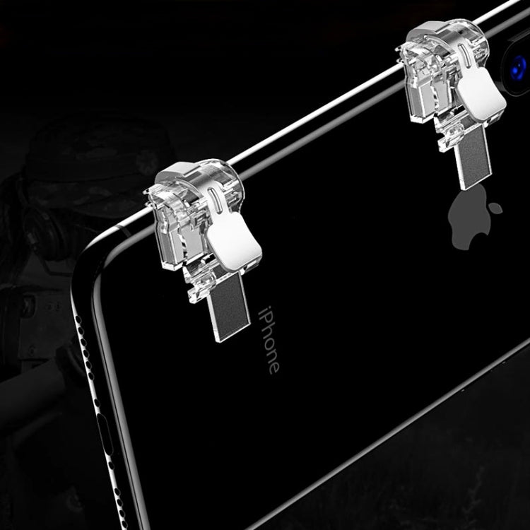 2 PCS TOTUDESIGN Mobile Phone PUBG Game Gaming Trigger Aim Keys L1R1 Controller Shooter, For iPhone, Galaxy, Huawei, Xiaomi, HTC, and other Smartphones