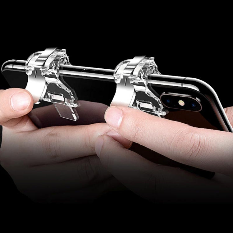 2 PCS TOTUDESIGN Mobile Phone PUBG Game Gaming Trigger Aim Keys L1R1 Controller Shooter, For iPhone, Galaxy, Huawei, Xiaomi, HTC, and other Smartphones