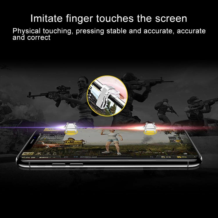 2 PCS TOTUDESIGN Mobile Phone PUBG Game Gaming Trigger Aim Keys L1R1 Controller Shooter, For iPhone, Galaxy, Huawei, Xiaomi, HTC, and other Smartphones