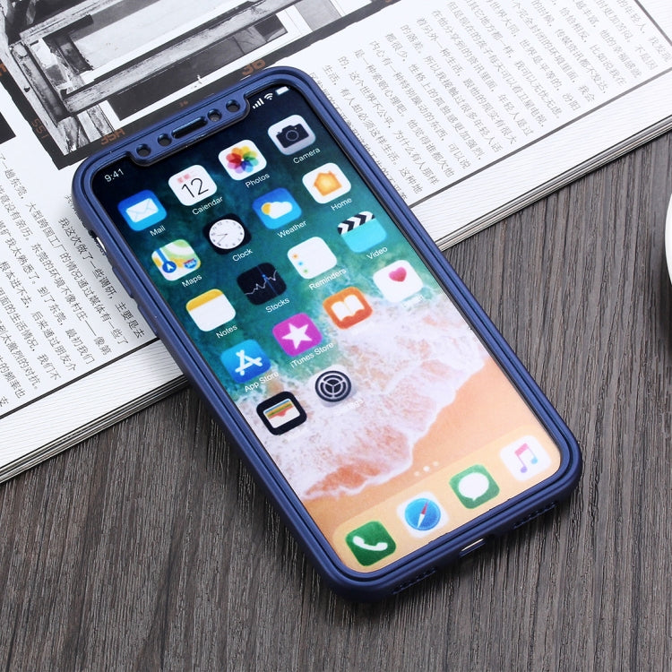 For iPhone X / XS 360 Degrees Full Coverage TPU Protective Case Back Cover