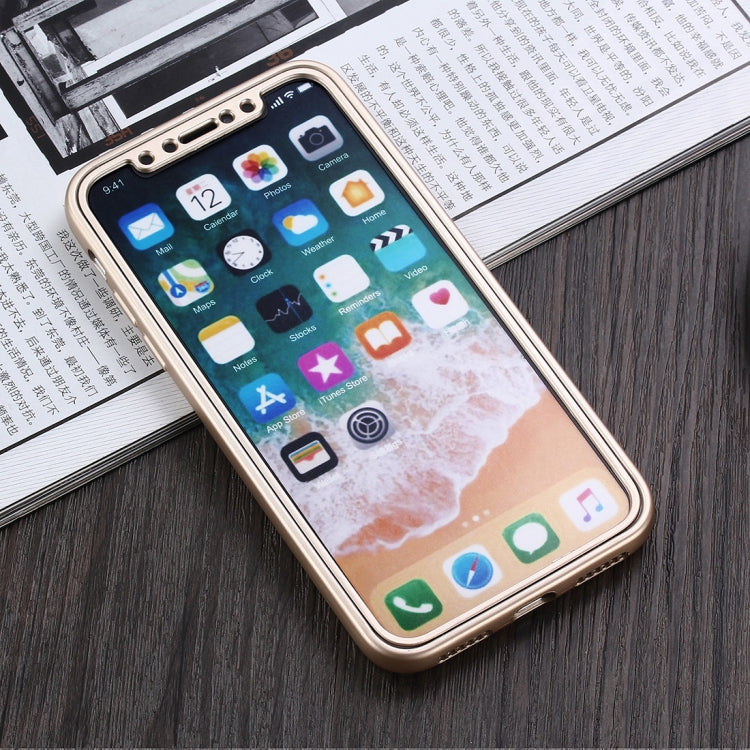 For iPhone X / XS 360 Degrees Full Coverage TPU Protective Case Back Cover