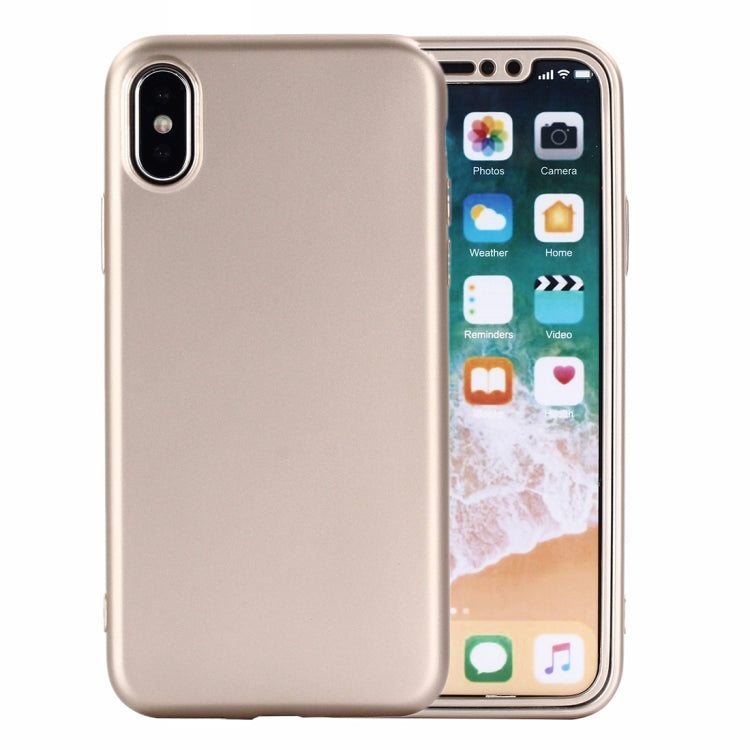 For iPhone X / XS 360 Degrees Full Coverage TPU Protective Case Back Cover