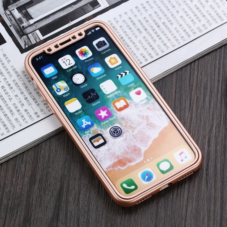 For iPhone X / XS 360 Degrees Full Coverage TPU Protective Case Back Cover