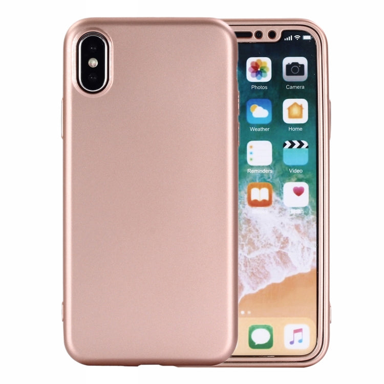 For iPhone X / XS 360 Degrees Full Coverage TPU Protective Case Back Cover