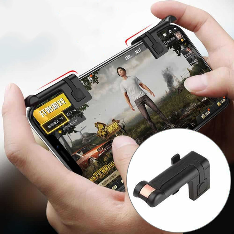 L7 Touch Control Eat Chicken Mobile Phone Trigger Shooting Controller Button Handle (Black)