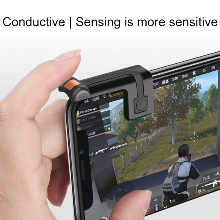 L7 Touch Control Eat Chicken Mobile Phone Trigger Shooting Controller Button Handle (Black)