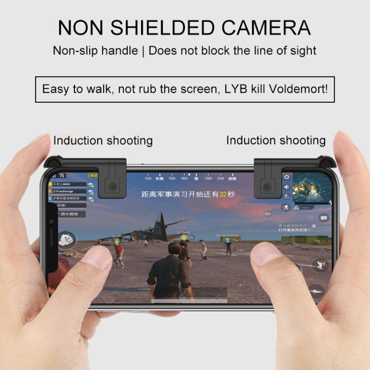 L7 Touch Control Eat Chicken Mobile Phone Trigger Shooting Controller Button Handle (Black)