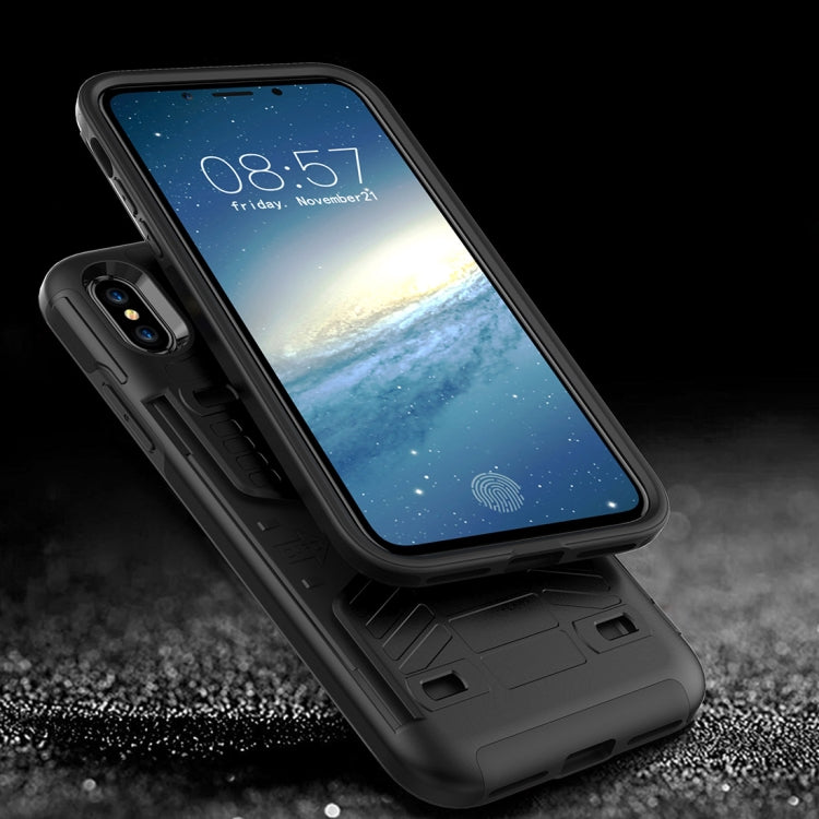 For iPhone X / XS Boxing Champion Shock-resistant TPU + PC Combination Case with Card Slot