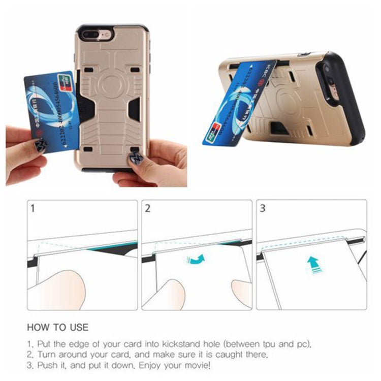 For iPhone X / XS Boxing Champion Shock-resistant TPU + PC Combination Case with Card Slot