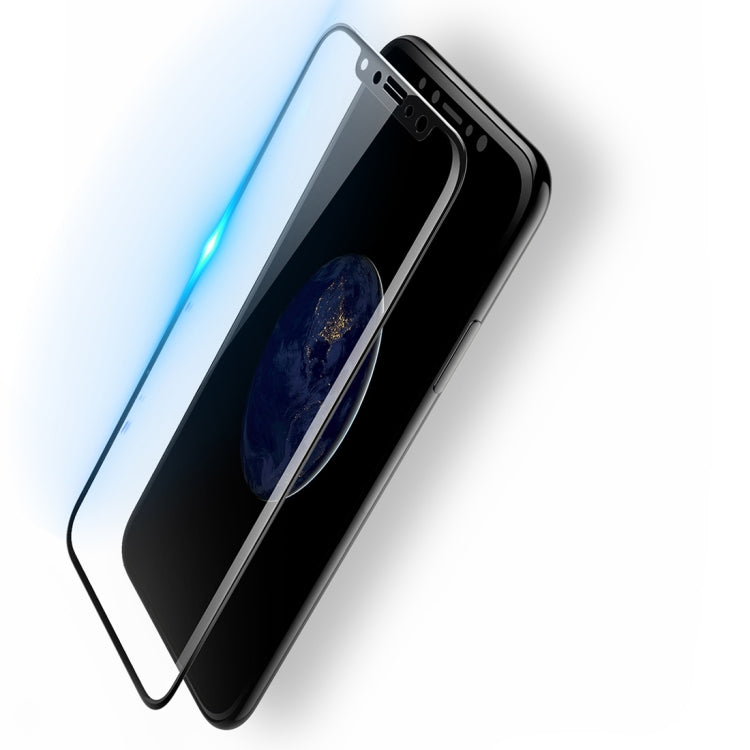 ROCK for iPhone X 9H Hardness 0.26mm 4D Curved Edge Tempered Glass Screen Protector