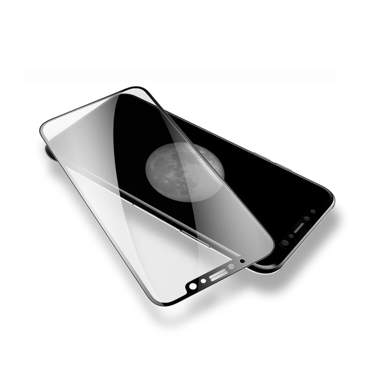 ROCK for iPhone X 9H Hardness 0.26mm 4D Curved Edge Tempered Glass Screen Protector