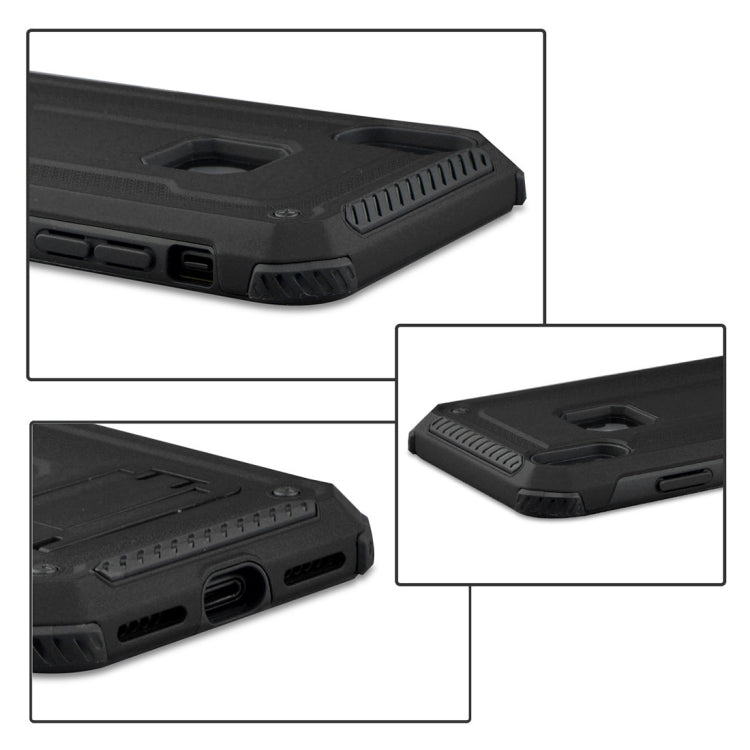 For iPhone X / XS Ultra-thin Shockproof TPU + PC Protective Back Case with Holder