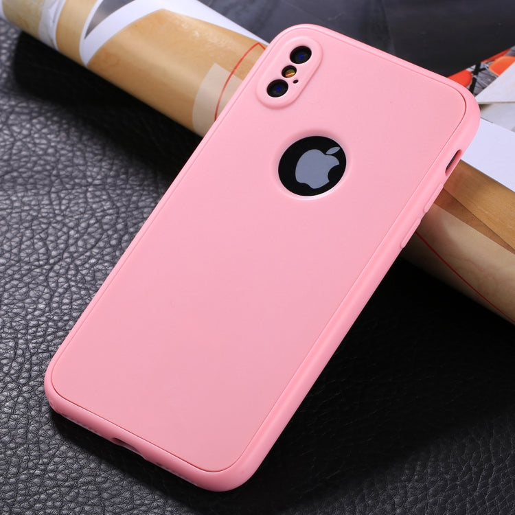 For iPhone X / XS Stylish Lightweight 360 Degree Shockproof Detachable TPU + PC Combination Protective Case