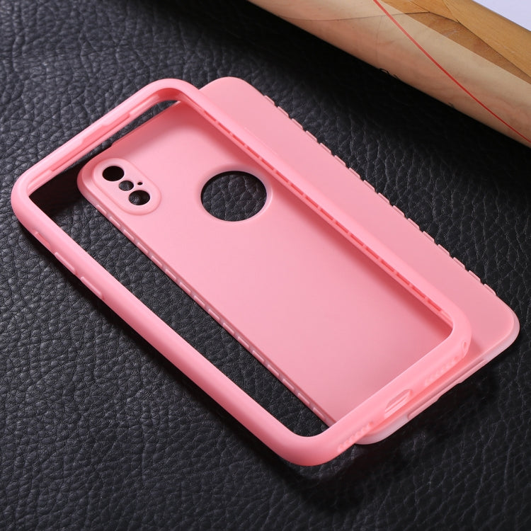 For iPhone X / XS Stylish Lightweight 360 Degree Shockproof Detachable TPU + PC Combination Protective Case