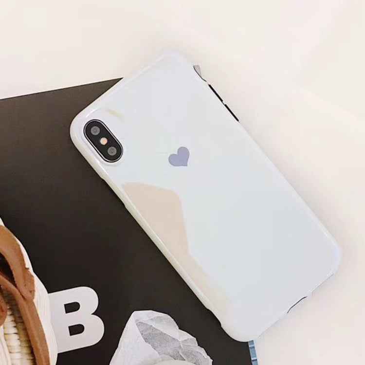 For iPhone X / XS Soft TPU Cute Little Heart Pattern Protective Back Cover Case