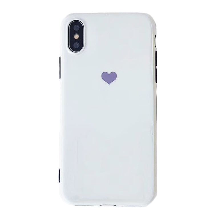 For iPhone X / XS Soft TPU Cute Little Heart Pattern Protective Back Cover Case