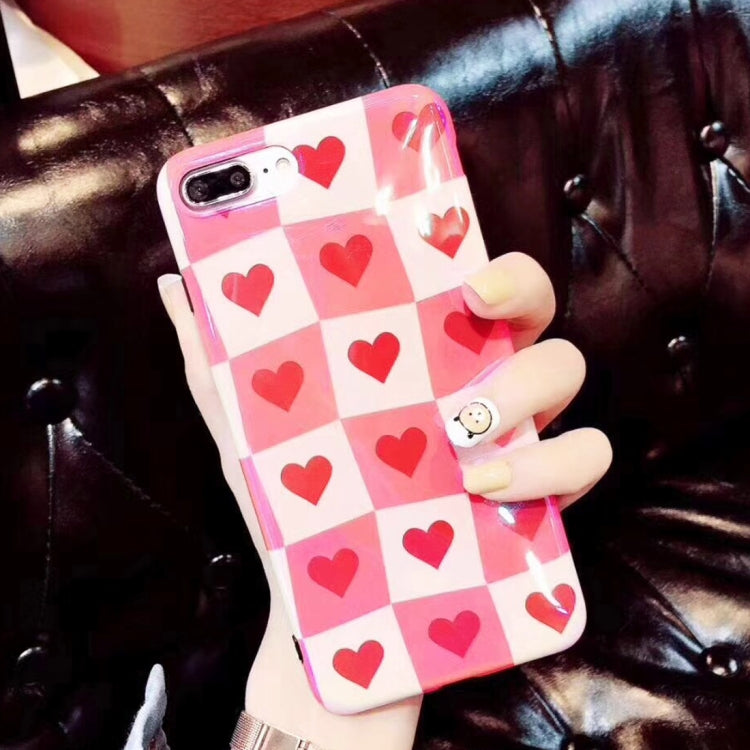 For iPhone X / XS Soft TPU Cute Hart Love Pattern Protective Back Cover Case