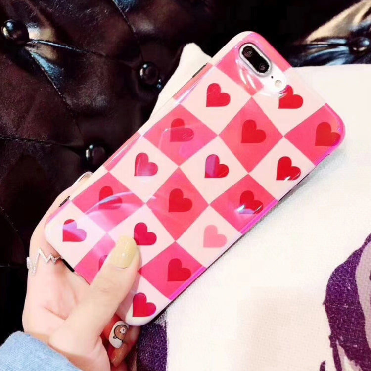 For iPhone X / XS Soft TPU Cute Hart Love Pattern Protective Back Cover Case