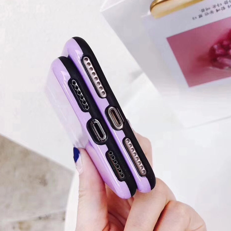 For iPhone X / XS Soft TPU Purple I Will Get Better Words Protective Back Cover Case
