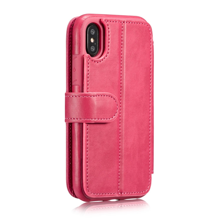 For iPhone X / XS Detachable Retro PU Leather Texture Horizontal Flip Protective Leather Case with Card Slots & Holder & Wallet & Photo Frame
