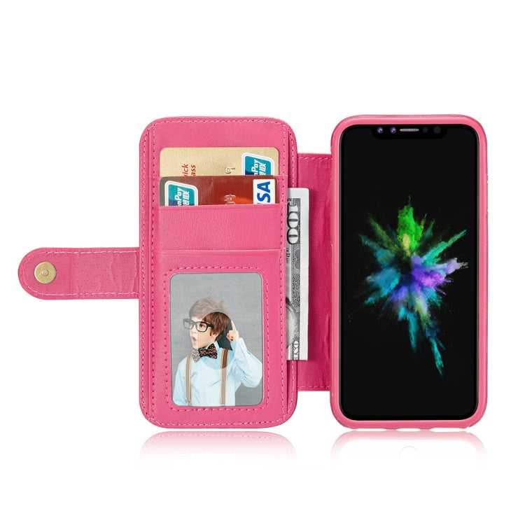 For iPhone X / XS Detachable Retro PU Leather Texture Horizontal Flip Protective Leather Case with Card Slots & Holder & Wallet & Photo Frame
