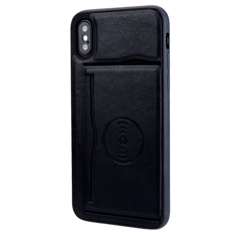 For iPhone X / XS Retro Crazy Horse Texture PU Leather Case with Holder & Card Slots & Hidden Back Sheet Iron