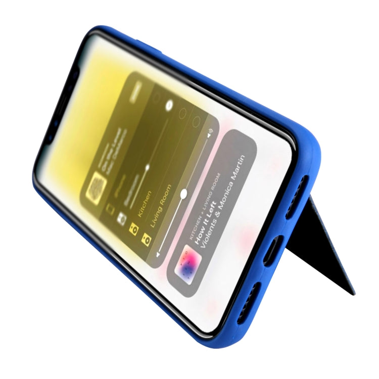 For iPhone X / XS Retro Crazy Horse Texture PU Leather Case with Holder & Card Slots & Hidden Back Sheet Iron