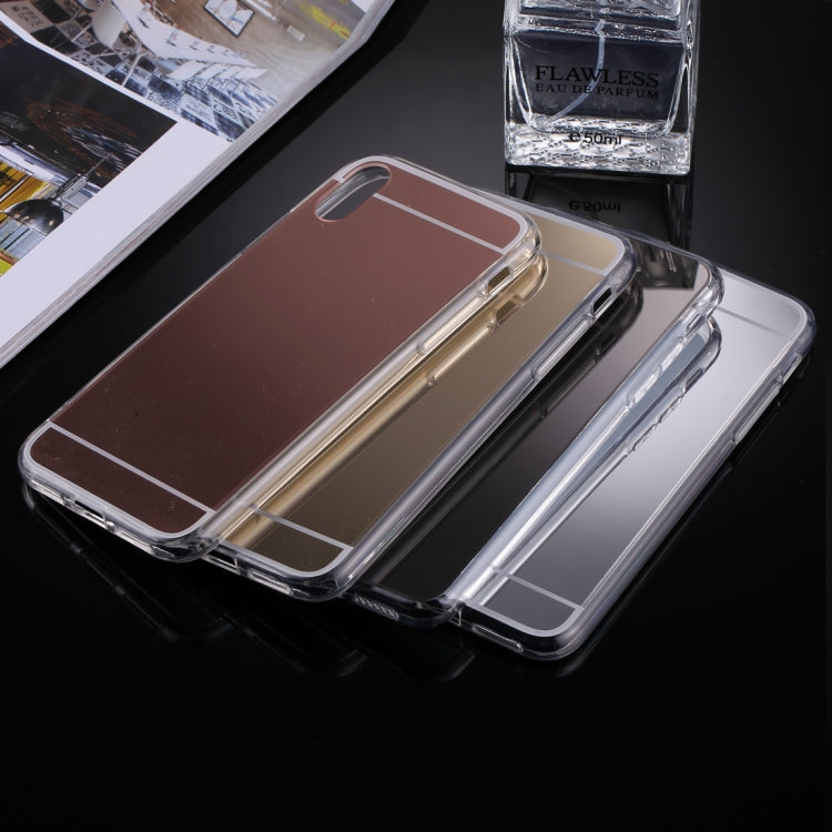 For iPhone X / XS Acrylic + TPU Electroplating Mirror Protective Back Cover Case