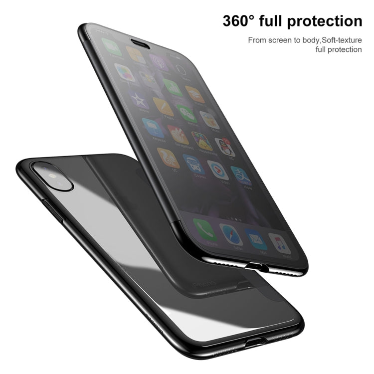 For iPhone X / XS Baseus Touch Screen Soft TPU Ultrathin Cover Flip Protective Case