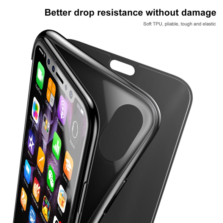For iPhone X / XS Baseus Touch Screen Soft TPU Ultrathin Cover Flip Protective Case