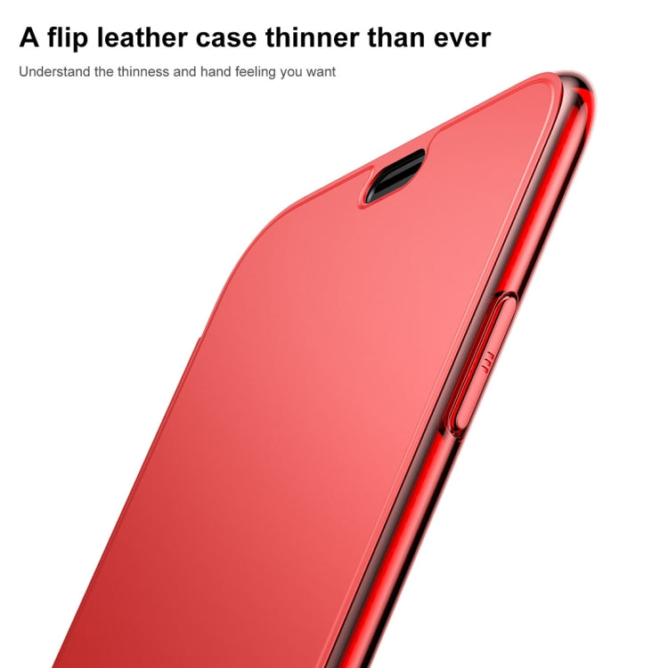 For iPhone X / XS Baseus Touch Screen Soft TPU Ultrathin Cover Flip Protective Case