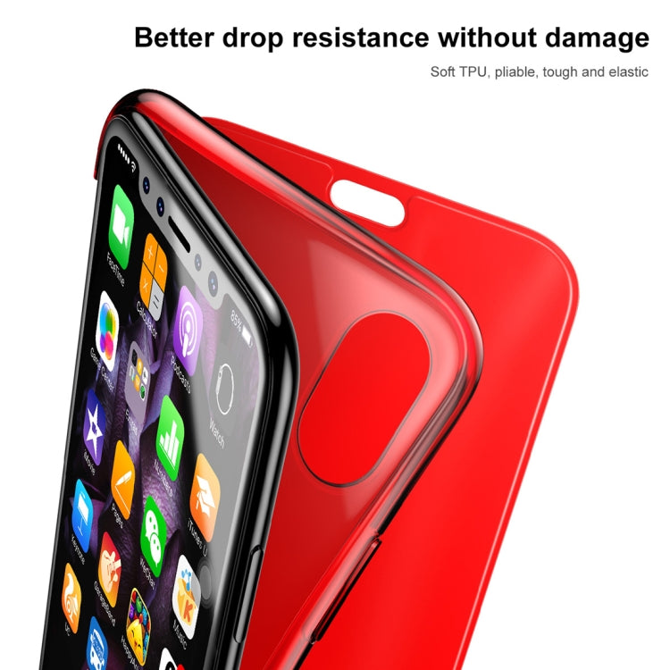 For iPhone X / XS Baseus Touch Screen Soft TPU Ultrathin Cover Flip Protective Case