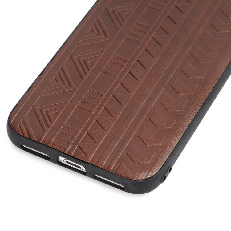 For iPhone X / XS Tyre Track Pattern Protective Back Cover Case