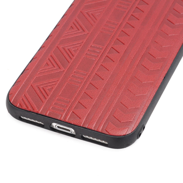 For iPhone X / XS Tyre Track Pattern Protective Back Cover Case