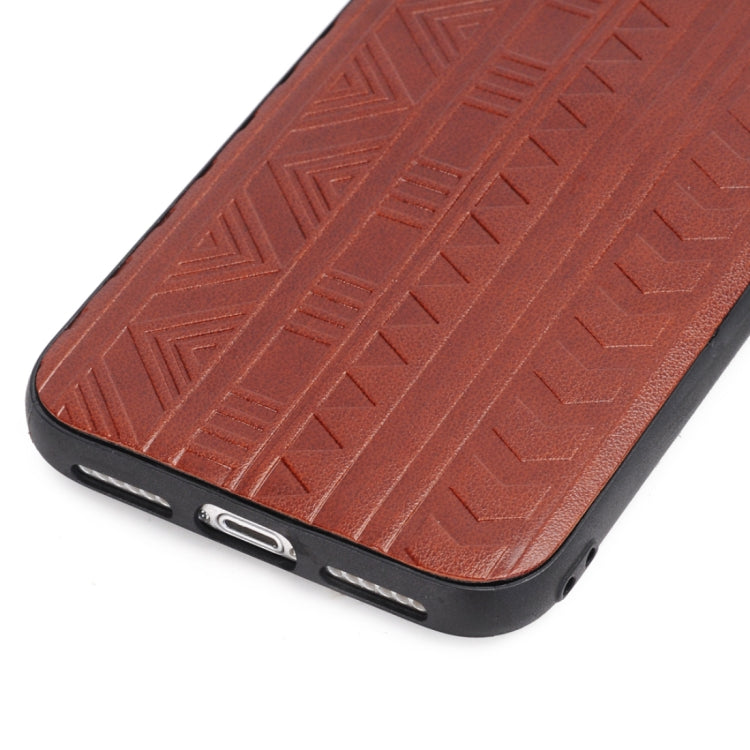 For iPhone X / XS Tyre Track Pattern Protective Back Cover Case