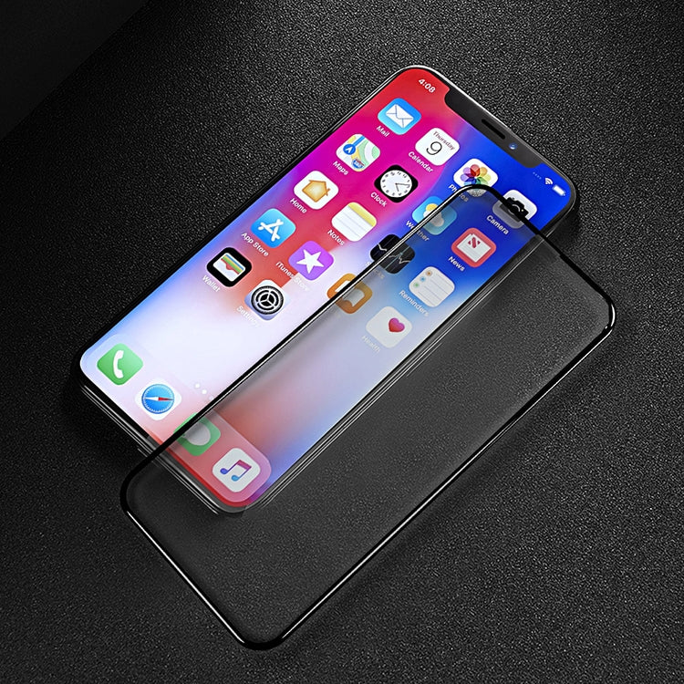 For iPhone X Lenuo DF 0.3mm 9H Surface Hardness 3D Full Screen Tempered Glass Screen Film