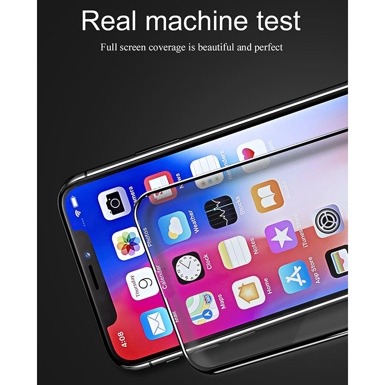 For iPhone X Lenuo DF 0.3mm 9H Surface Hardness 3D Full Screen Tempered Glass Screen Film