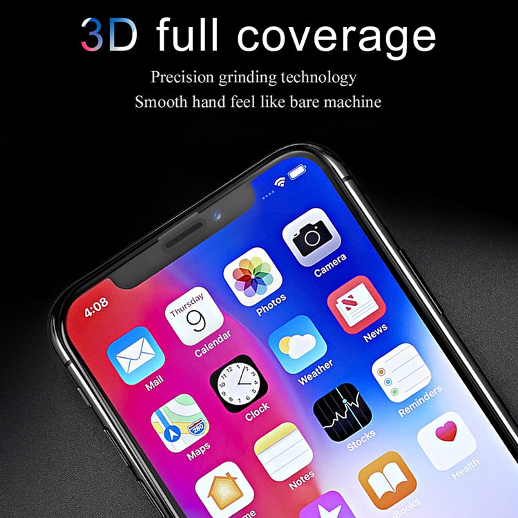 For iPhone X Lenuo DF 0.3mm 9H Surface Hardness 3D Full Screen Tempered Glass Screen Film