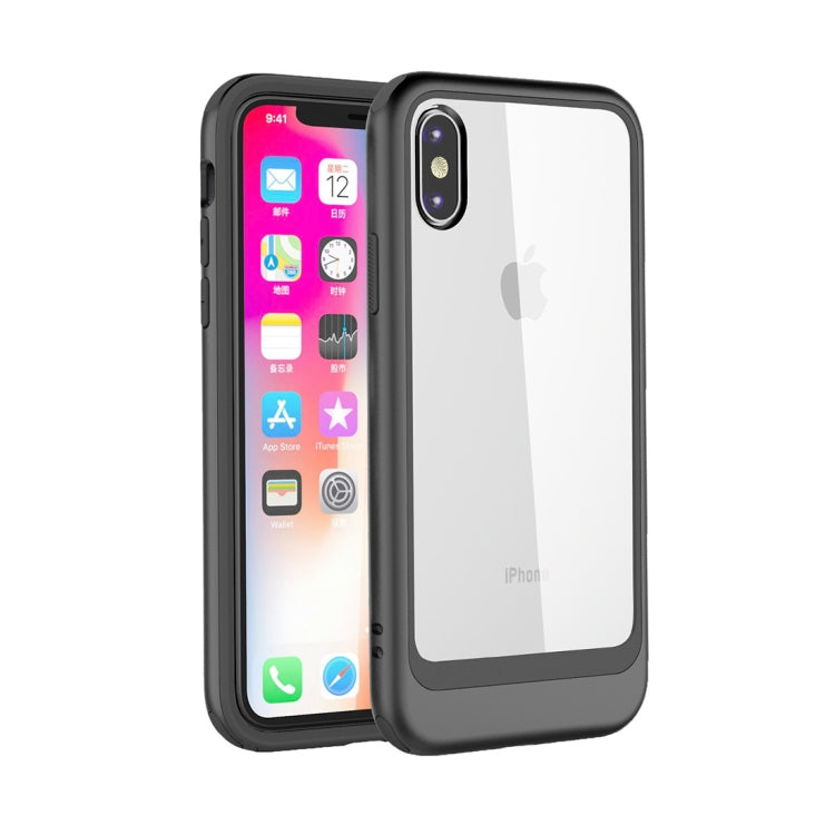 For iPhone X / XS Shockproof TPU + PC Protective Back Case